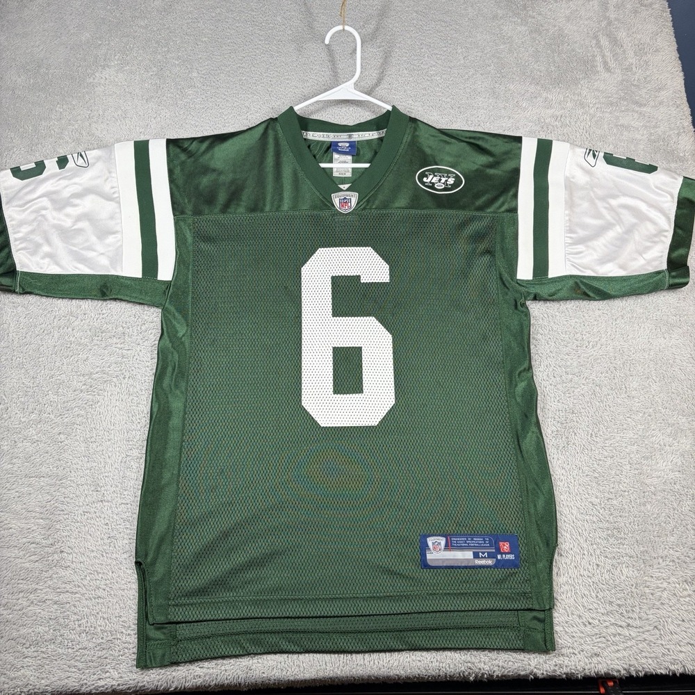 Mark Sanchez NY Jets Reebok On Field Jersey Mens M #6 Green NFL Y2K NWT